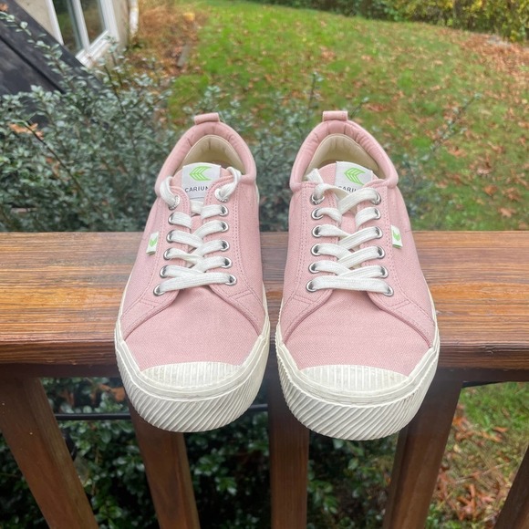 Cariuma OCA Low Sneaker in Pink Rose Canvas - Women's Size 10 1/2 - Picture 14 of 16